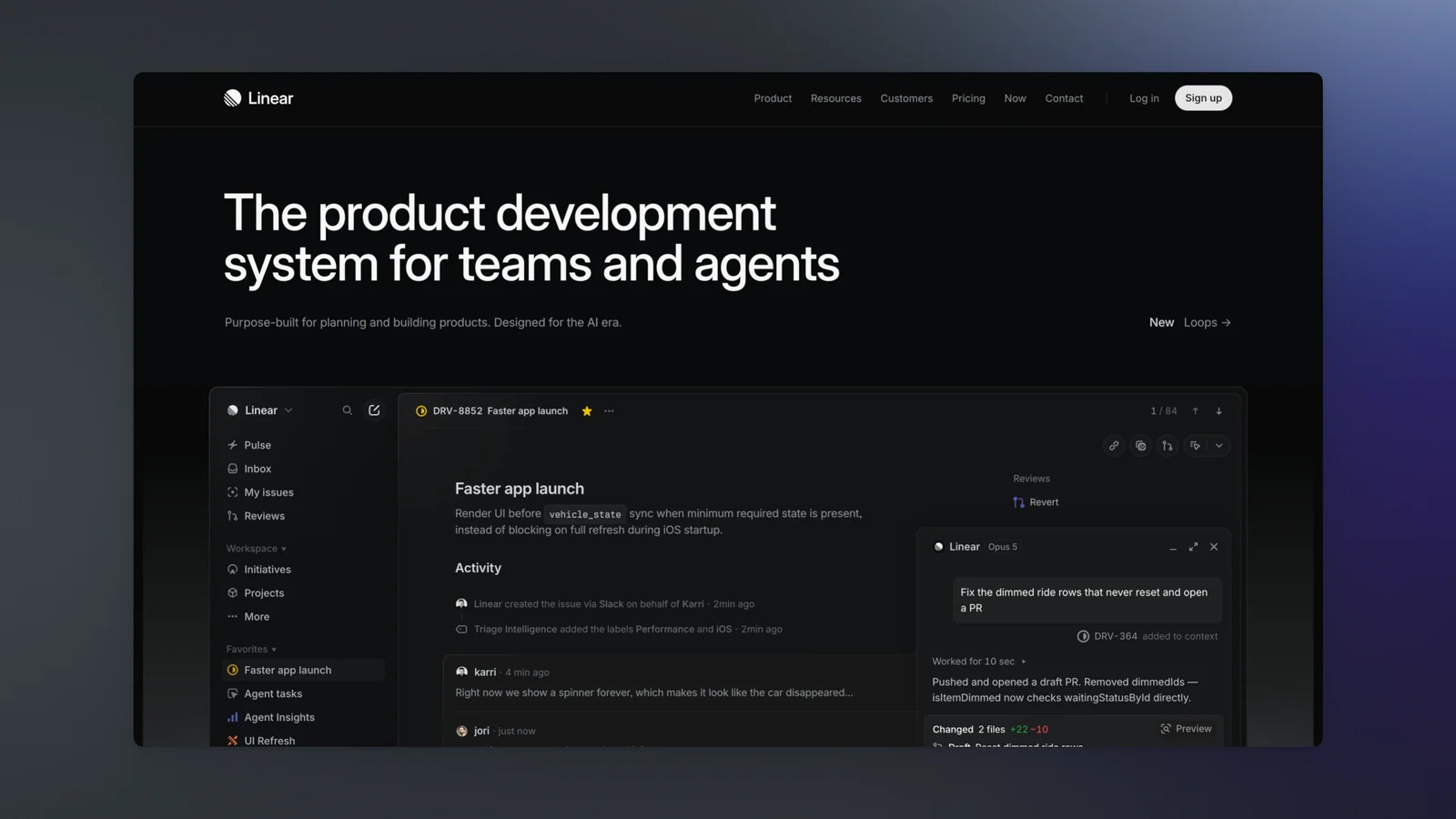 Product page on a dark gradient, made with Kapshot