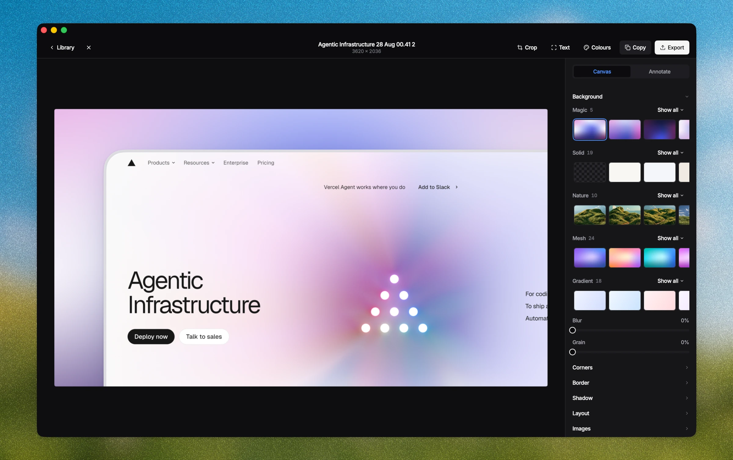 A screenshot in a macOS window frame, made with Kapshot